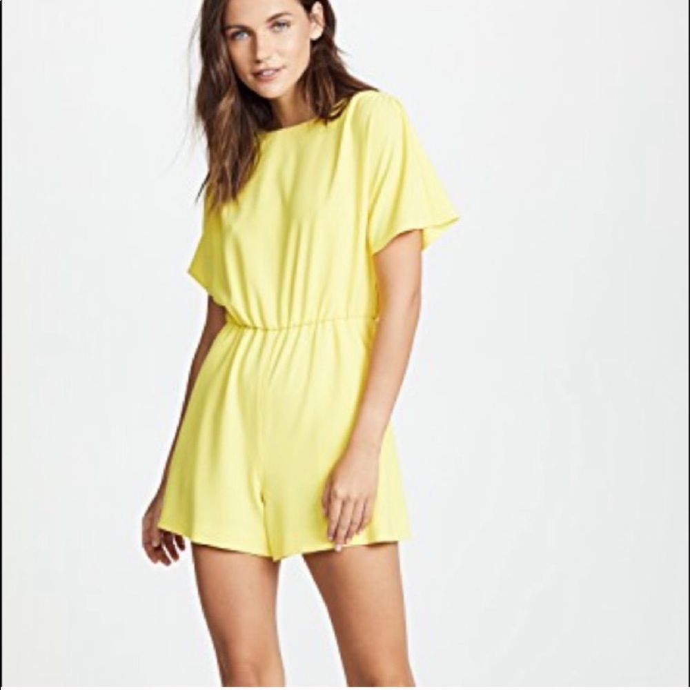 Alice and Olivia Lemon Romper
